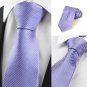 New Striped Lavender Purple Unique Men's Tie Necktie Wedding Holiday Gift #0022