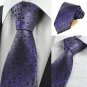 New Purple Gradient Swirl Paisley Men's Tie Necktie Wedding Holiday Gift KT0045