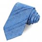 Blue Paisley Floral Striped JACQUARD Men's Tie Necktie Unique Wedding Gift KT0018