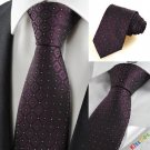 New Purple Black Gradient Checked JACQUARD Men's Tie Necktie Wedding Gift KT0077
