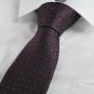 New Purple Black Gradient Checked JACQUARD Men's Tie Necktie Wedding Gift KT0077