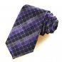 New Purple Plaid Checked Mens Tie Suit Necktie Formal Wedding Holiday Gift KT0050
