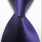 New Solid Purple JACQUARD WOVEN Men's Tie Necktie