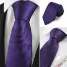 New Plaid Checked Purple Classic Men Tie Formal Suit Necktie Holiday Gift KT1030