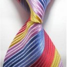 New Colorful Stripe Classic Woven Man Tie Necktie Holiday Gift #3003
