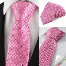 New Graphic Pink Mens Tie Suit Necktie Formal Wedding Party Holiday Gift KT1034