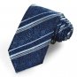 New Navy Dark Blue Paisley Striped Classic Exotic Men's Tie Necktie Gift KT0020