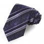 Purple Paisley Striped Men' Tie Necktie Luxury Wedding Party Holiday Gift KT0019