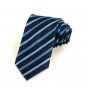 New Striped Navy Blue JACQUARD Men's Tie Necktie Wedding Party Friend Gift #0005