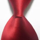 New Solid Red Scarlet JACQUARD WOVEN Men's Tie Necktie