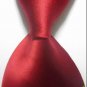 New Solid Red Scarlet JACQUARD WOVEN Men's Tie Necktie
