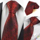 Dark Red Burgundy Gradient Swirl Paisley Men's Tie Necktie Wedding Gift KT0046