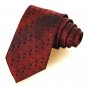 Dark Red Burgundy Gradient Swirl Paisley Men's Tie Necktie Wedding Gift KT0046