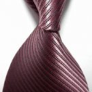New Striped Pulm JACQUARD WOVEN Men's Tie Necktie