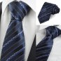 New Purple Navy Dotted Striped JACQUARD Men's Tie Necktie Formal Suit Gift KT0015