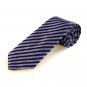 New Striped Violet Black Formal Men Tie Necktie Wedding Party Holiday Gift #1009