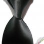 New Solid Black JACQUARD WOVEN Men's Tie Necktie