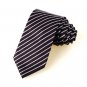 New Striped White Purple Black Mens Tie Necktie Wedding Party Holiday Gift #1038
