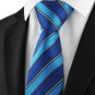New Striped Navy Mens Tie Formal Suits Necktie Party Wedding Holiday Gift KT1078