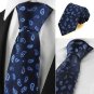 New Blue Paisley Classic Mens Tie Suit Necktie Party Wedding Holiday Gift KT1008
