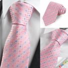 New Pink Blue Polka Dot Circle Mens Tie Necktie Wedding Party Holiday Gift KT0029