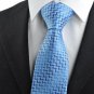 New Blue Diamond Pattern Men's Tie Suit Necktie Wedding Party Holiday Gift KT0089