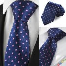New Polka Dot Navy Purple Classic Men Tie Formal Suit Necktie Holiday GiftKT1043