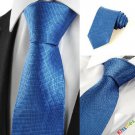 New Squared Bright Blue Royal Men's Tie Necktie Wedding Party Holiday Gift #1068