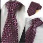 Purple Violet Black Arrow Novelty Men's Tie Necktie Wedding Holiday Gift KT0061