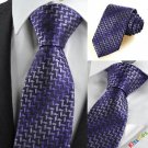 Purple Diamond Pattern Novelty Mens Tie Necktie Wedding Party Holiday Gift KT0087