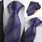 Purple Diamond Pattern Novelty Mens Tie Necktie Wedding Party Holiday Gift KT0087