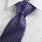 Purple Diamond Pattern Novelty Mens Tie Necktie Wedding Party Holiday Gift KT0087