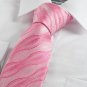 New Pink Ripple Wave Unique Mens Tie Necktie Wedding Party Valentines Gift KT0086