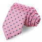 New Polka Dot Pink Navy Classic Mens Tie Suit Necktie Wedding Holiday GiftKT1045