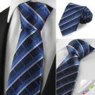 New Plaid Checked Navy Classic Mens Tie Formal Suit Necktie Holiday Gift KT1009