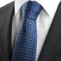 New Navy Dark Blue Boxes Men's Tie Necktie Formal Wedding Holiday Gift KT0007