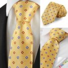 Check Pattern Purple Golden Mens Tie Formal Necktie Wedding Holiday Gift KT1042