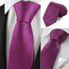 New Checked Purple Pink Men Tie Formal Necktie Wedding Party Holiday Gift KT1031
