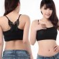 Sexy Womans Modal Tank Bra Tops Crop Vest Blouse Hollow Big Butterfly Embroidery Camisole
