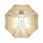 Leonardo Da Vinci The Vitruvian Man Foldable Umbrella 8 ribs