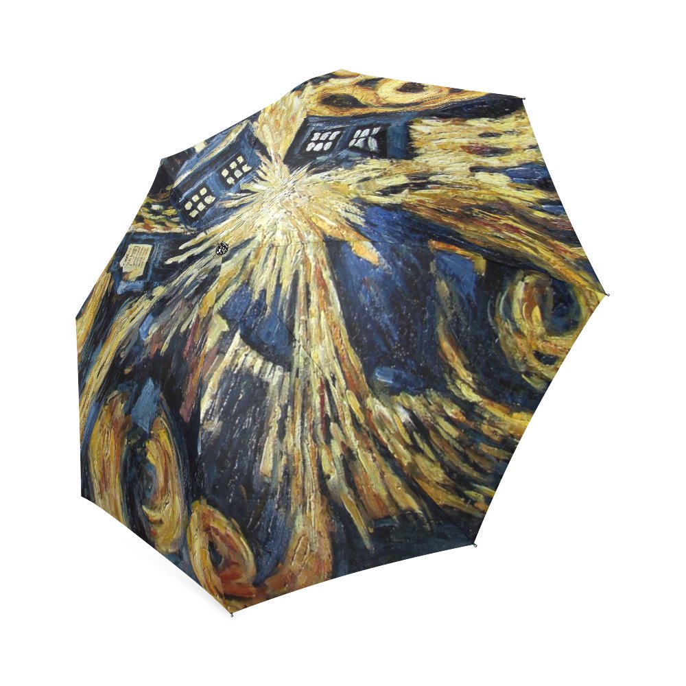 Explosion of Police Box Foldable Umbrella 8 ribs
