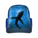 Shark Silhouette Multi Pocket Backpack Bag School Bag Laptop Bag