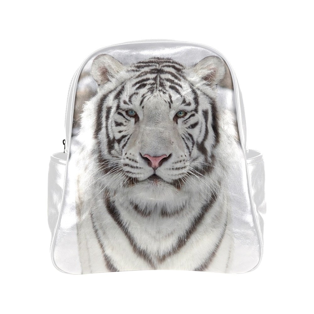 Siberian Tiger Close Up Multi Pocket Backpack Bag School Bag Laptop Bag