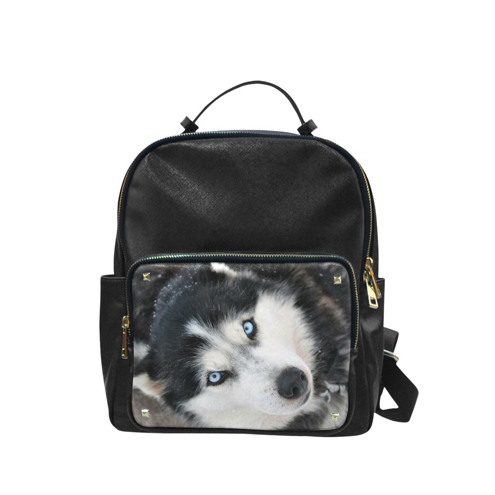 Siberian Husky Leisure Backpack Bag School Bag (Big)