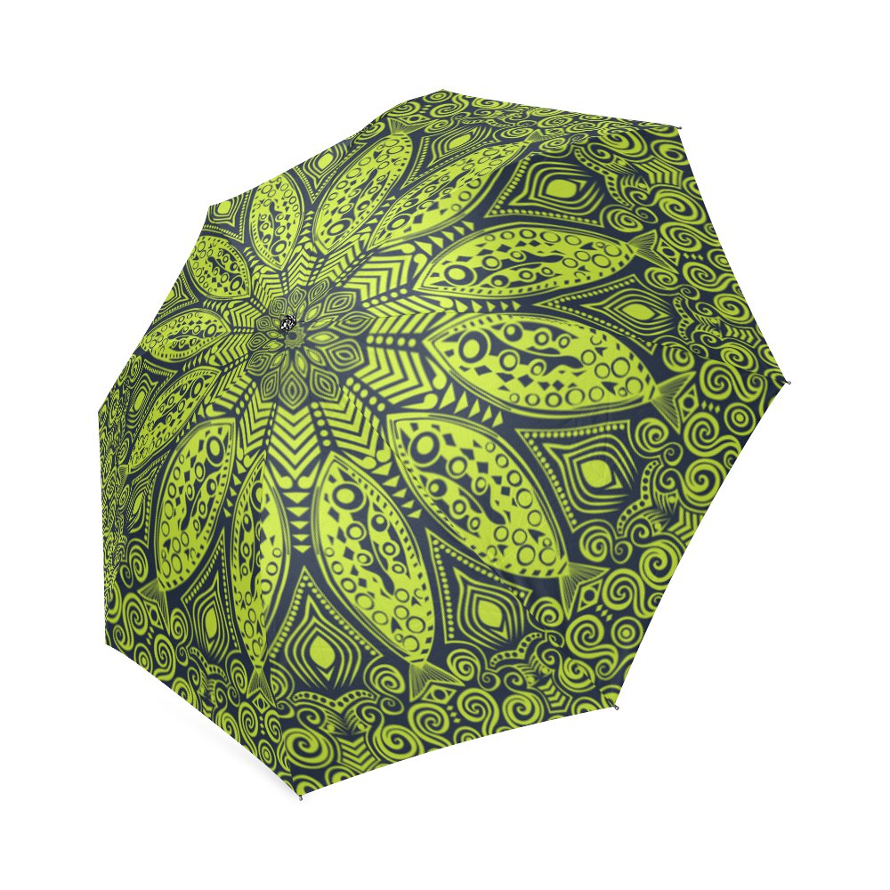 #2 Mandala Lace Ornamental Pattern Foldable Umbrella 8 ribs