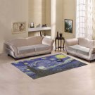 Starry Night feat Tardis Police Box Area Rug size 60"x 39"