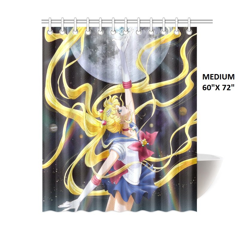 Sailor Moon Crystal Shower Curtain (Medium (60" x 72")