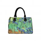 Irises Van Gogh Barrel Type Handbag Bag