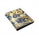 Explosion of Tardis Police Box Call Booth Bifold Leather Wallet