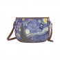 Starry Night Van Gogh feat Tardis Police Box Saddle Bag